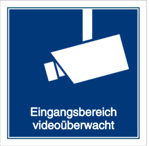 Vorlage: Eingangsbereich videoüberwacht