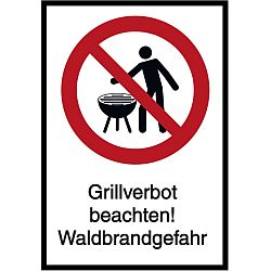 Vorlage: Grilleverbot beachten! Waldbrandgefahr