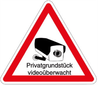 Vorlage: Privatgrundstück videoüberwacht