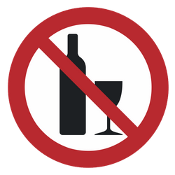 Vorlage: Symbol Alkohol verboten