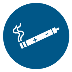 Vorlage: Symbol E-Zigarette erlaubt