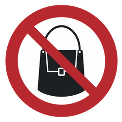Vorlage: Symbol Handtaschen verboten