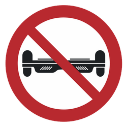 Vorlage: Symbol Hoverboards verboten