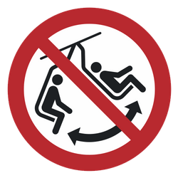 Vorlage: Symbol Schaukeln im Sessel verboten!