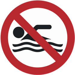Vorlage: Symbol Schwimmen verboten