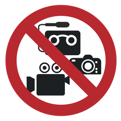 Vorlage: Symbol Video und Tonaufnahmen verboten