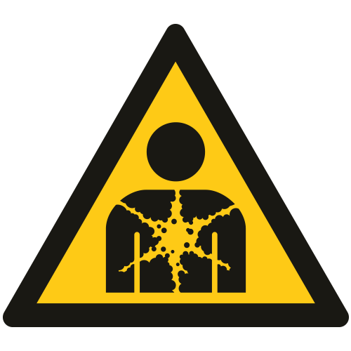 Vorlage: Symbol Warnung: gesundheitsgefährdende Stoffe oder Gemische W071