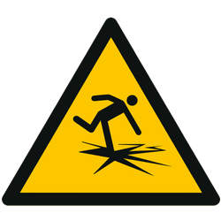 Vorlage: Symbol Warnung vor dünnem Eis W043