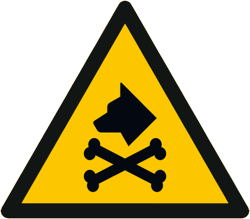 Vorlage: Symbol Warnung vor Giftködern