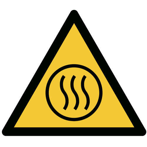 Vorlage: Symbol Warnung vor heißem Inhalt W079