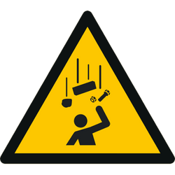 Vorlage: Symbol Warnung vor herabfallenden Gegenständen W035