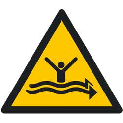 Vorlage: Symbol Warnung vor starker Strömung W057