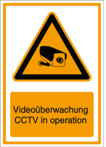 Vorlage: Videoüberwachung - CCTV in operation (DE/ENG)