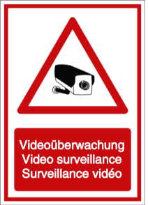Vorlage: Videoüberwachung - Video surveillance - Surveillance vidéo (DE/ENG/FR)