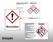 GHS/CLP Gefahrstoffetiketten