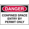 Confined Space Labels