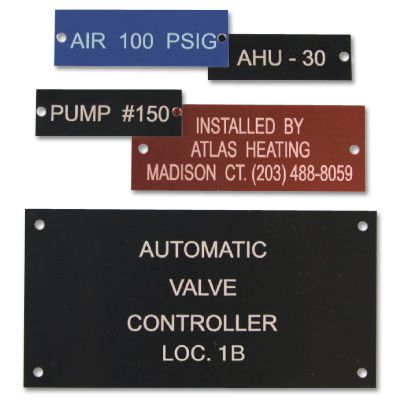 Equipment Tags & Nameplates