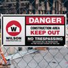 Giant Construction Site Safety Signs