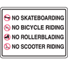 Bike, Pet & Skateboard Signs