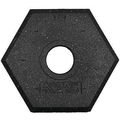 EZ Grab Delux Stackable Hexagon Rubber Base - 15 lbs.