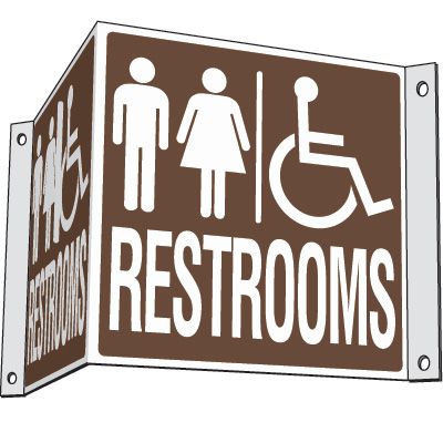 3-Way Restroom Signs