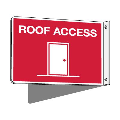 2-Way Roof Access Sign