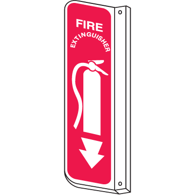 Fire Extinguisher 2-Way View Fire Safety Signs