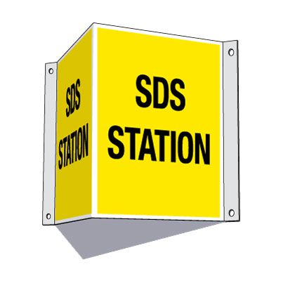 3-Way SDS Station Sign