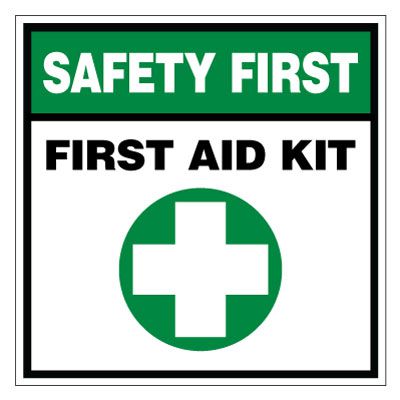 Safety First: First Aid Kit Sign