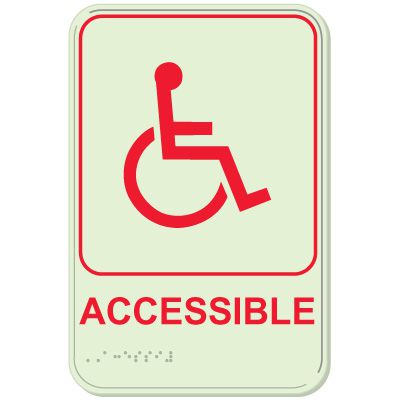 Accessible - Glo-Brite® ADA Braille Signs