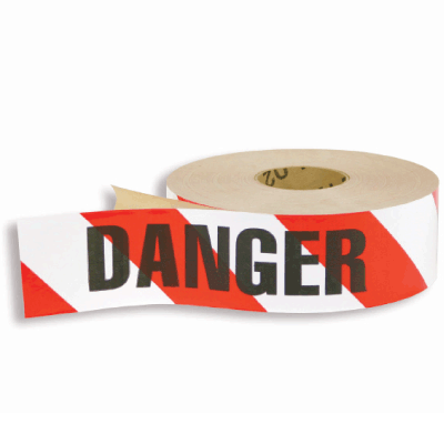 Adhesive Backed Barrier Tape  - Danger