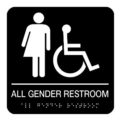 All Gender Restroom Sign (Wheelchair Accessible)