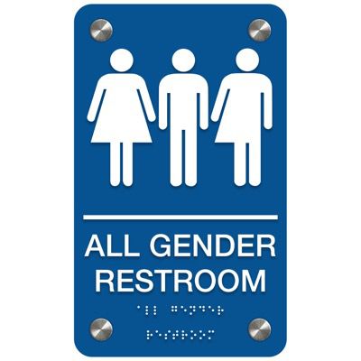 All Gender Restroom - Premium ADA Restroom Signs