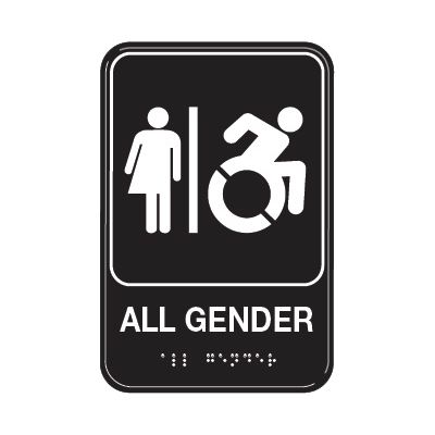 All Gender Washroom Sign - Wheelchair Accessible