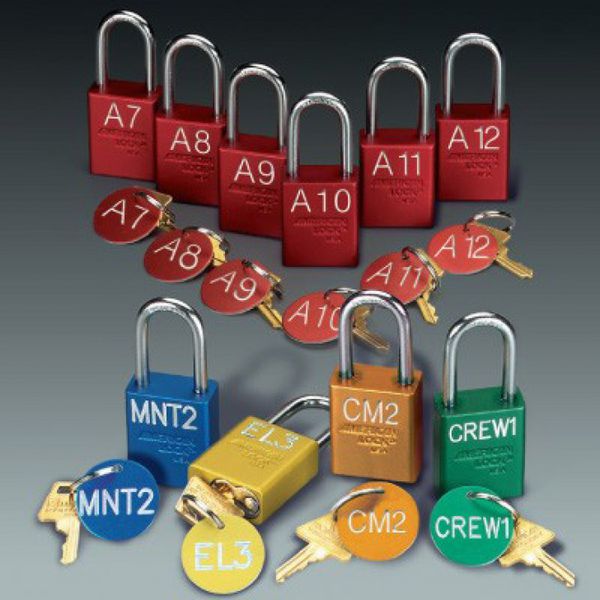 American Lock® Custom Engraved Padlocks with Key Tags