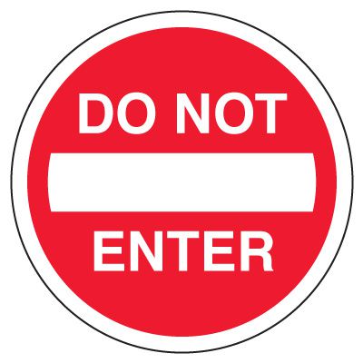 Anti-Slip Floor Markers - Do Not Enter