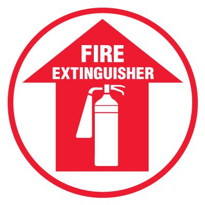 Anti-Slip Floor Markers - Fire Extinguisher