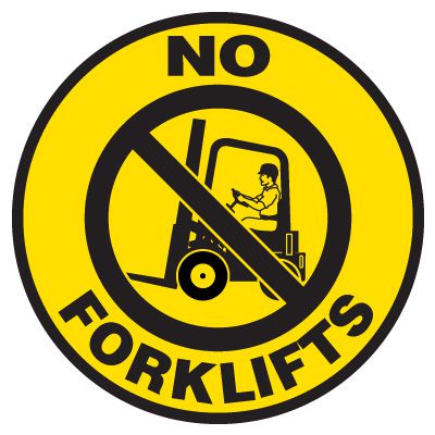 Anti-Slip Floor Markers - No Forklifts