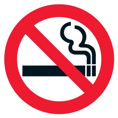 Anti-Slip Floor Markers - No Smoking Symbol