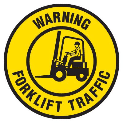Anti-Slip Floor Markers - Warning Forklift Traffic