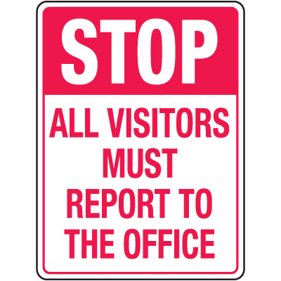 Automatic Gate Security Signs- All Visitors