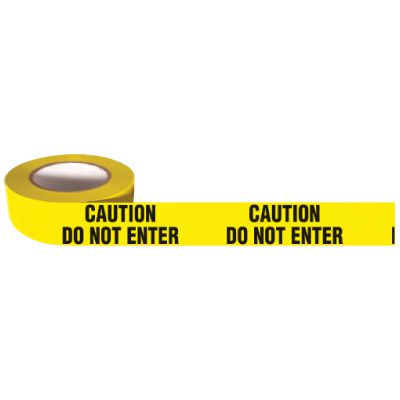 Barricade Tape Mini Rolls - Caution Do Not Enter