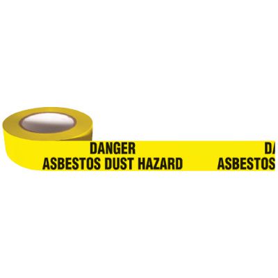 Danger Asbestos Dust Hazard Mini Barricade Tape