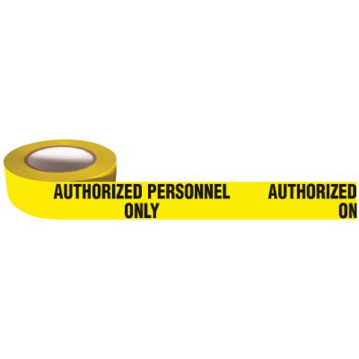Barricade Tape Mini Rolls - Authorized Personnel Only