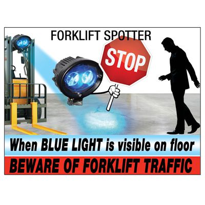 Beware of Forklift Traffic - IRONguard Forklift Spotter Warning Sign