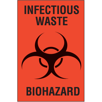 Infectious Waste Biohazard Labels