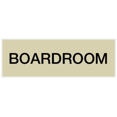 Boardroom - Engraved Standard Worded Signs