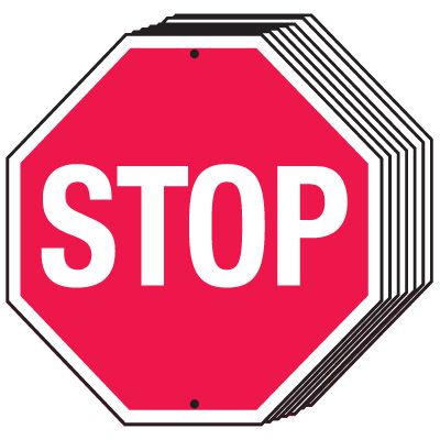 Bulk Warehouse Stop Signs - Stop