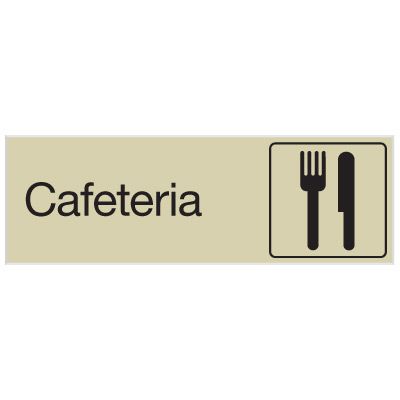 Cafeteria - Engraved Graphic Room Signs