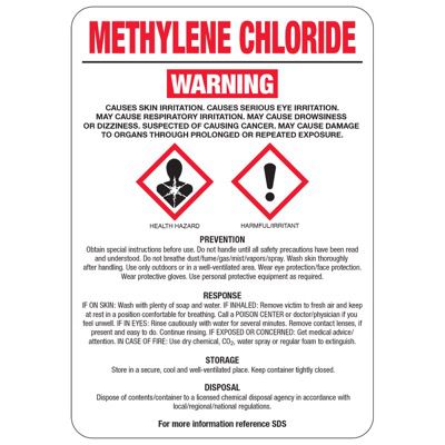 Methylene Chloride GHS Sign